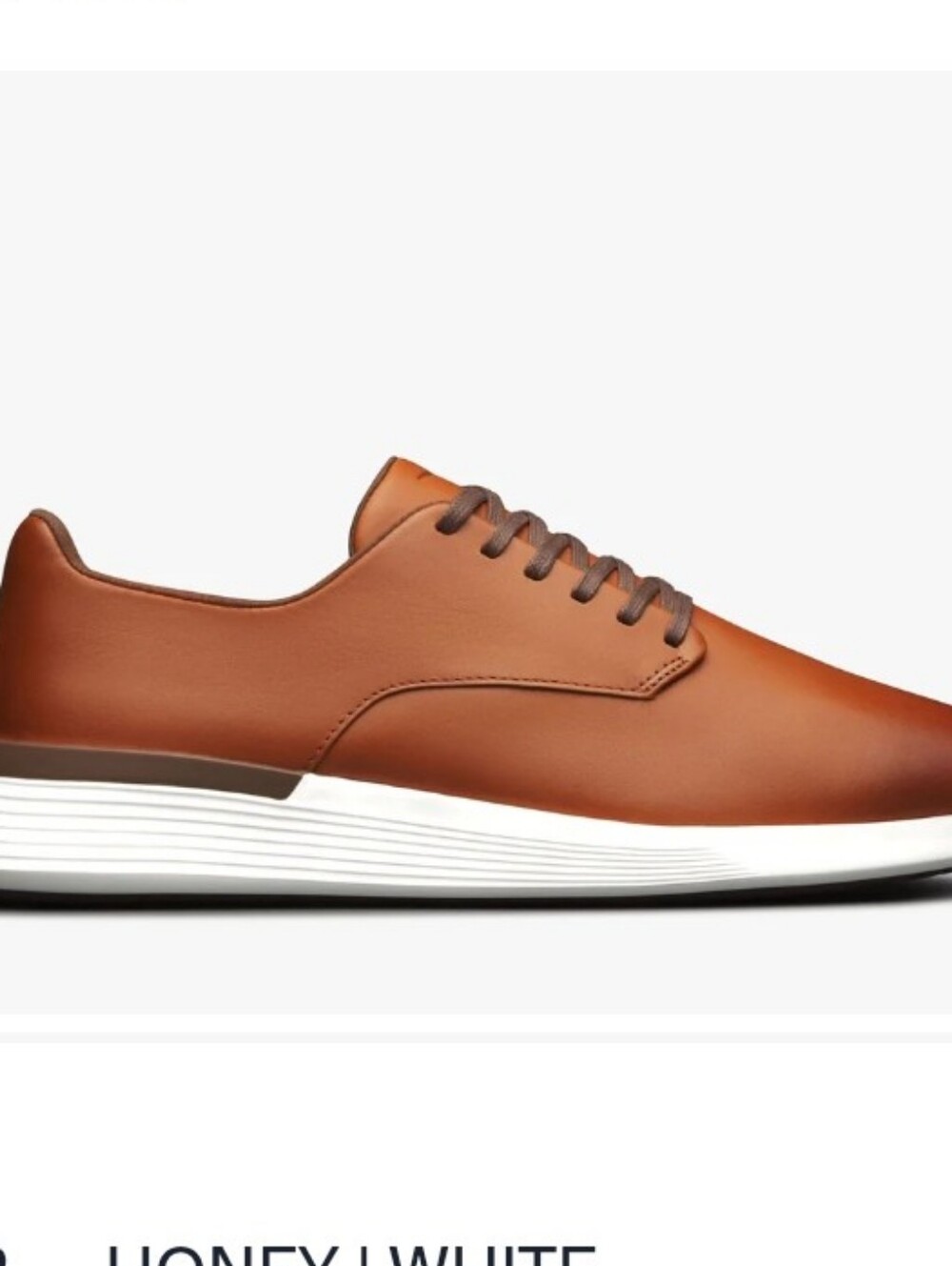 Wolf & Shepherd Men's Casual Premuym Leather Sneaker - Honey Brown